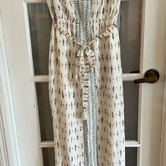 EUC SZ M Silk Joie Strapless maxi dress - Picture 4 of 4